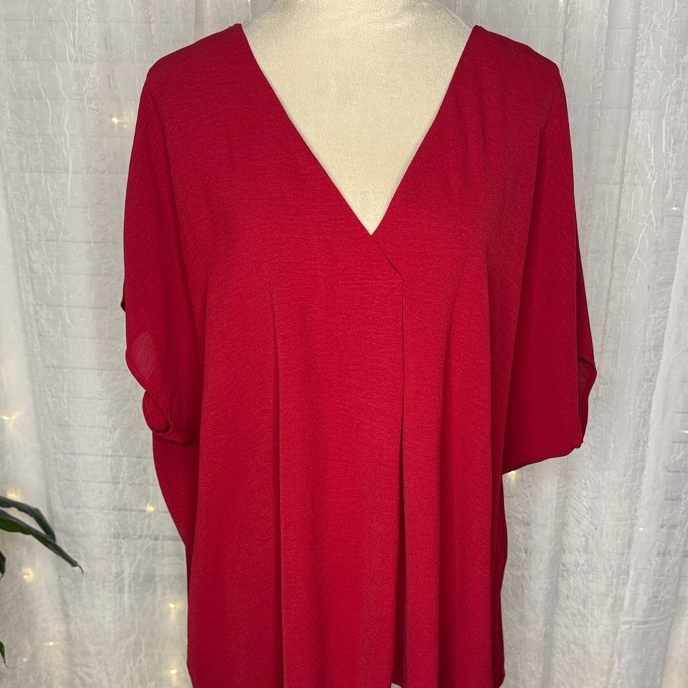 Eesome Ruby V-Neck Blouse